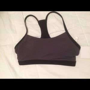 NWT Gray fabletics sports bra